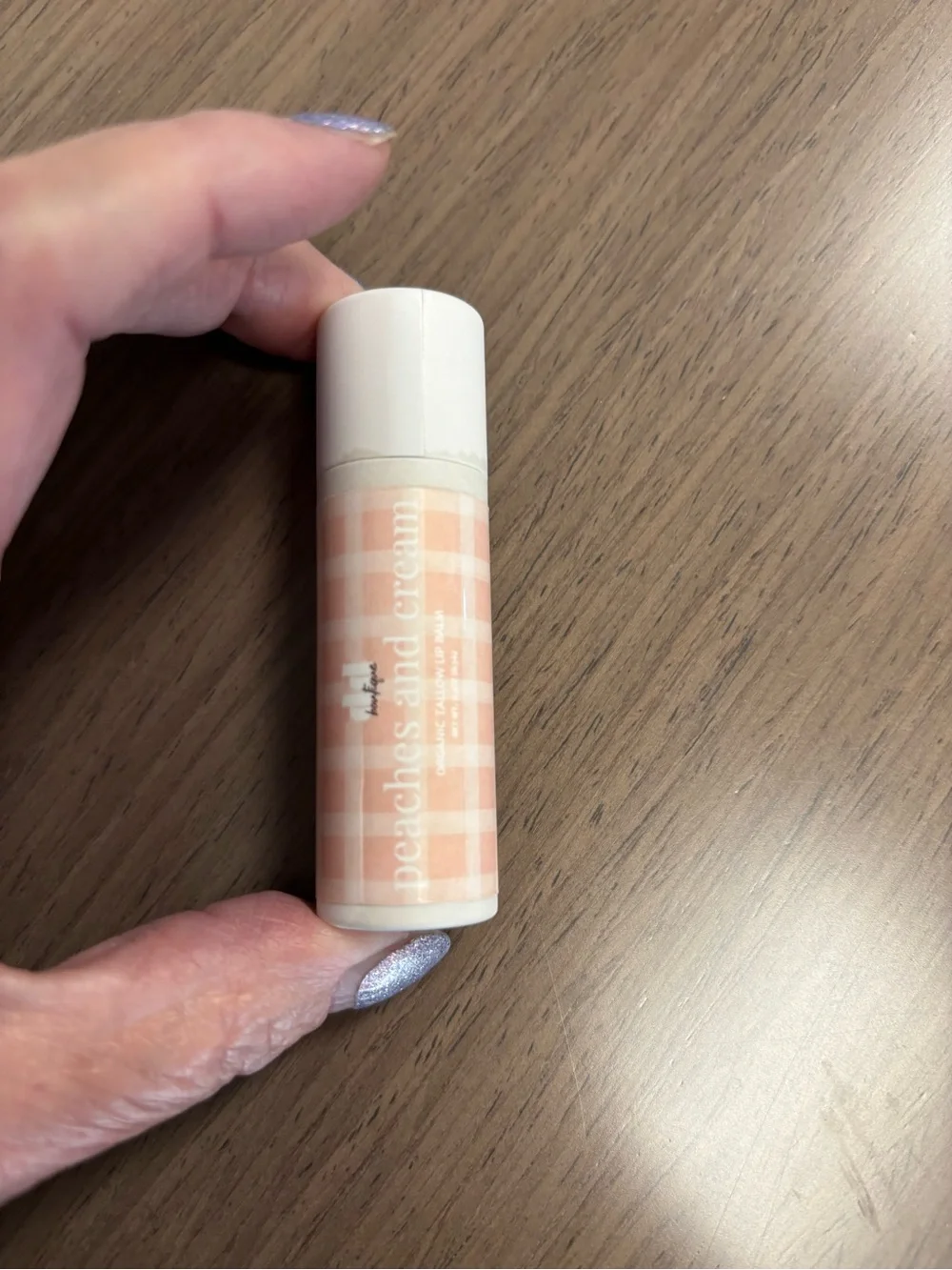 Be Well Peaches and Cream Tallow Lip Balm - Peach & Cream.